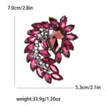 Alloy Rhinestone Medium Vintage Brooch For Women's Dresses And Suits view 7