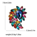 Alloy Rhinestone Medium Vintage Brooch For Women's Dresses And Suits view 11