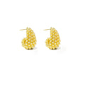 Elegant French Teardrop Cluster Zircon Rhinestone Alloy Stud Earrings For Women Luxury Minimalist Earrings view 5
