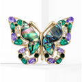 Alloy Abalone Shell Butterfly Brooch For Women's Clothing Decoration view 2