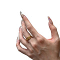 Zircon Letter Cross Double Layer Open Ring For Women view 5