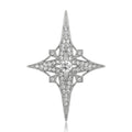 Premium Alloy Eight Point Star Brooch Pin For Women's Apparel view 5