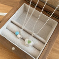 2026 New Copper Zircon Apple Hollow Pendant Necklace Old Money Cute Fruit Geometric Choker view 4