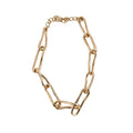 Light Luxury Old Money Alloy Crinkled Geometric Chain Collarbone Necklace For Women view 5
