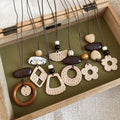 2026 New Resin Plastic Woven Beaded Fan-Shaped Flower Long Necklace Bohemian Ethnic Light Luxury Jewelry view 2