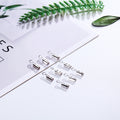 Mini 1mm Jewelry Cord End Crimps in Four Metal Finishes view 4