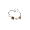 Fresh Summer Copper Enamel Zircon Strawberry Rabbit Jewelry Set With Bracelet Necklace Stud Earrings Ring view 5