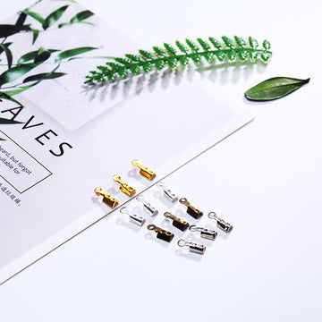 Mini 1mm Jewelry Cord End Crimps in Four Metal Finishes