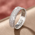 Light Luxury Crisscross Zircon Ring For Women, Daily Commute European American Jewelry view 2
