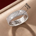 Light Luxury Crisscross Zircon Ring For Women, Daily Commute European American Jewelry view 4