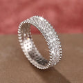 Light Luxury Crisscross Zircon Ring For Women, Daily Commute European American Jewelry view 1