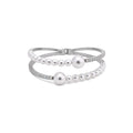 Light Luxury Sparkling Rhinestone Pearl Open Bangle For Women Fashion Jewelry view 5