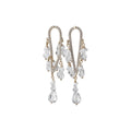 Ethnic Geometric Glass Crystal Tassel Drop Earrings With Silver Needle Sweet Fairy Style view 5