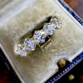 Round Half Circle Zircon Ring For Women, Old Money Light Luxury Side Bouquet Jewelry view 4