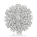 Alloy Rhinestone Sunflower Brooch Pin For Suits Dresses And Formalwear view 5