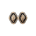 French Vintage Alloy Rhinestone Geometric Flower Stud Earrings Elegant Light Luxury Jewelry view 5