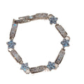 Light Luxury Copper Zircon Flower Clasp Bangle Elegant Fashion Floral Bracelet view 5