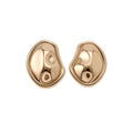 European American Style Iron Oval Necklace And Stud Earrings Jewelry Set For Women Statement Collarbone Chain view 5