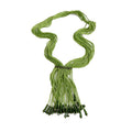 Multi Layer Glass Bead Tassel Geometric Ethnic Vintage Sweater Necklace view 5