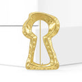 Matte Gold Alloy Irregular Ring Brooch For Suits And Coats view 1