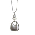 Korean Minimalist Alloy Geometric Bag Pendant Necklace Old Money Style Clavicle Chain For Women view 5