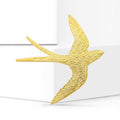 Metal Smooth Swallow Brooch Pin For Suits And Coats view 2