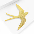 Metal Smooth Swallow Brooch Pin For Suits And Coats view 3