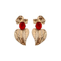 European Style Resin Heart Stud Earrings With Silver Pins, Statement Light Luxury Women's Jewelry view 5