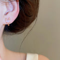 Cute Oval Cat Eye Stone Clip-on Earrings Minimalist Sweet Geometric Ear Cuff Jewelry For Women view 4