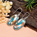 European American Vintage Oval Drop Earrings For Women, Hong Kong Style Sticker Theme Vacation Party Jewelry view 3