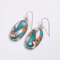 European American Vintage Oval Drop Earrings For Women, Hong Kong Style Sticker Theme Vacation Party Jewelry view 2