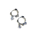 Korean Light Luxury Copper Micro Pave Zircon Butterfly Stud Earrings Minimalist Elegant Jewelry view 5