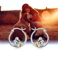 Cute Dog Leaning Ear Cuffs For Women, Niche Metal Oil Painting Style Fashion Jewelry Earrings view 1