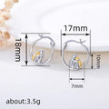 Cute Dog Leaning Ear Cuffs For Women, Niche Metal Oil Painting Style Fashion Jewelry Earrings view 4