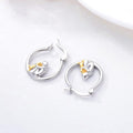 Cute Dog Leaning Ear Cuffs For Women, Niche Metal Oil Painting Style Fashion Jewelry Earrings view 3