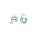 Minimalist Metal Enamel C-Shaped Clip-on Earrings, Geometric Round Light Luxury Fashion Jewelry view 5