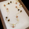 Light Luxury Double Layer Stone Geometric Bohemian Sweater Necklace For Women view 2