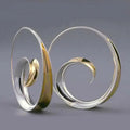 Circular Statement Earrings With Oil Painting Finish, Vacation Style Retro Geometric Jewelry view 1