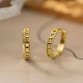 Hollow Heart Hoop Earrings For Women, Simple Delicate Daily Classic Commuter Jewelry view 2