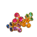 Sparkling Zircon Flower Open Ring For Women view 5