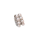 French Style C Shape Faux Pearl Ear Cuff Earrings For Women, Geometric Hoop Light Luxury OL Jewelry view 5