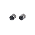 Elegant Korean Style Black White Mineral Stone Stainless Steel Studs For Women Men Earrings view 5