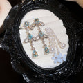 2026 Sweet Flower Stud Earrings With Sparkling Zircon, Faux Pearl And Silver Posts view 3