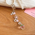 Cute Acrylic Strawberry Pearl Star Crystal Pendant Necklace With Flower Shell Bow Charm Style view 4