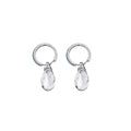 Sparkling Zircon Crystal Teardrop Earrings Minimalist Light Luxury OL Style Jewelry view 5