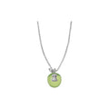 Korean Sweet Green Apple Beaded Copper Necklace And Earrings Jewelry Set Fresh Forest Girl Style view 5