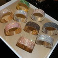 Light Luxury Copper Multi Layer Round Rhinestone Bangle For Women Elegant Statement Jewelry view 4