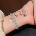 Beaded Woven Goldfish Bracelet And Ring Jewelry Set Fresh Sweet Casual Everyday Style view 3
