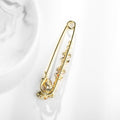 Pink Gold Tone Flower Crystal Enamel Two Designs Metal Brooch Pin view 4