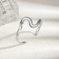Gold Plated Snake Shape Wave Line Open Upper Arm Cuff Bracelet Fashion Arm Chain Open Bangle view 4